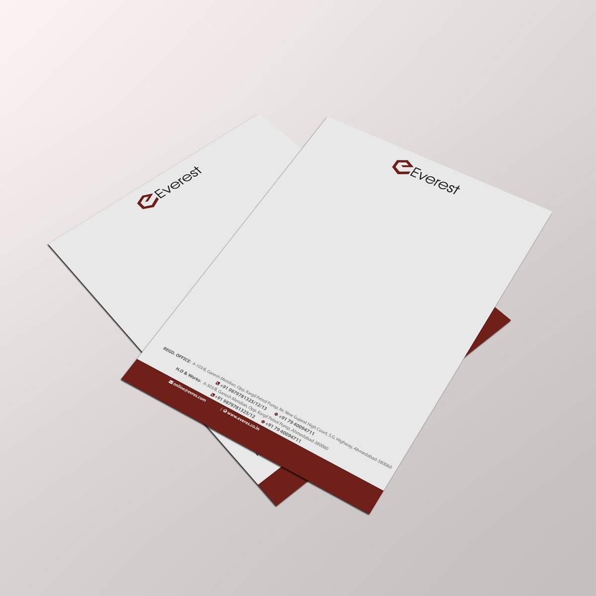 A4 Size Company Letterhead Printing Paper