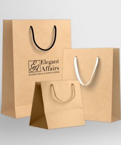 Custom White Paper Shopping Bags (Printed) Online at Best Prices
