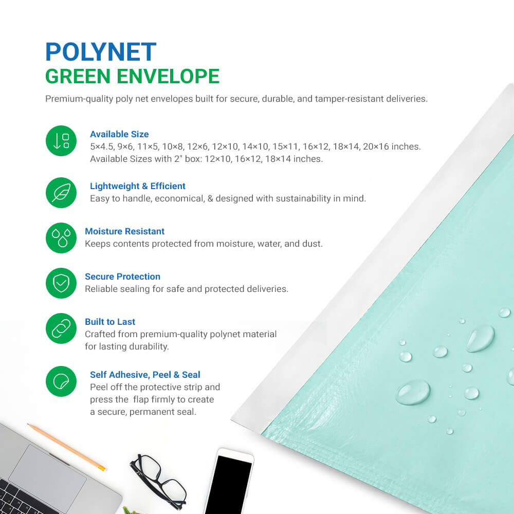 Polynet Green Envelope Printing Polynet Green Envelope Printing