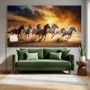 Seven Horse Canvas Painting