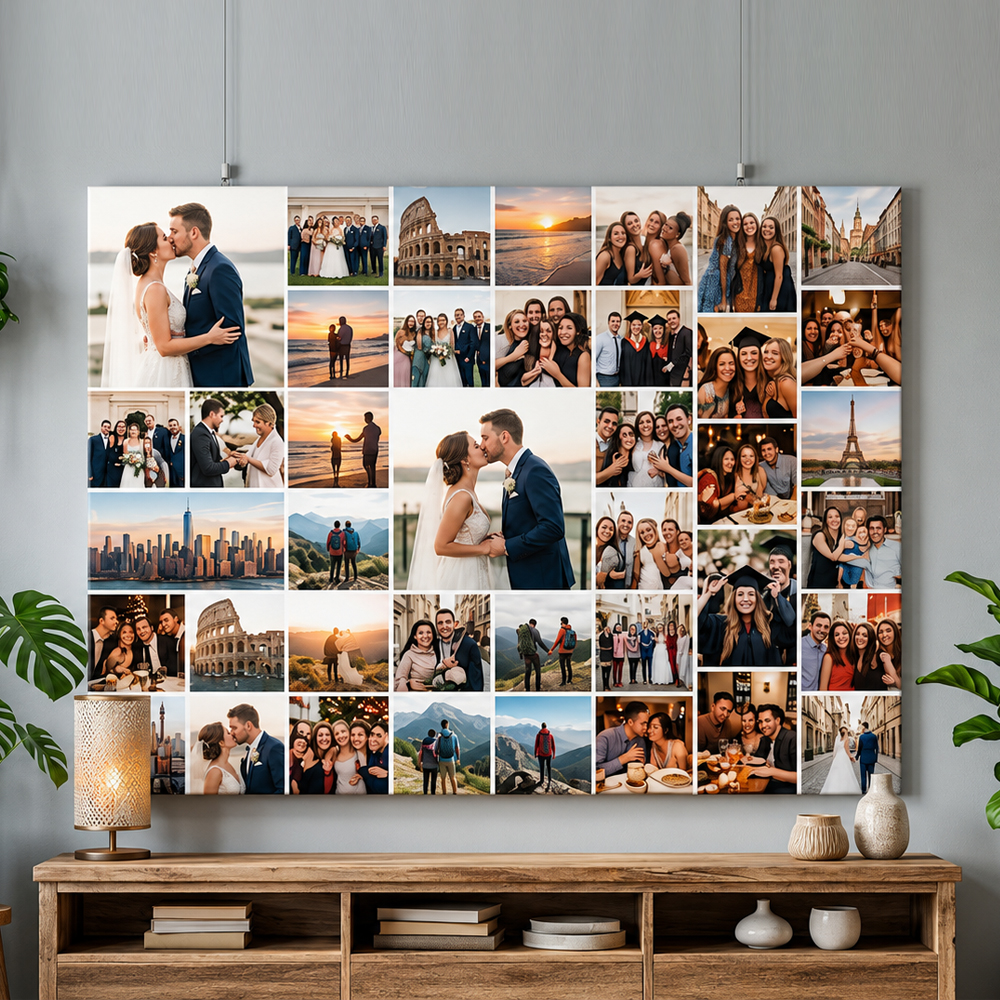 Collage Canvas Print – Many Photos on One Canvas