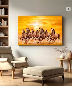 Seven Horse Canvas Painting