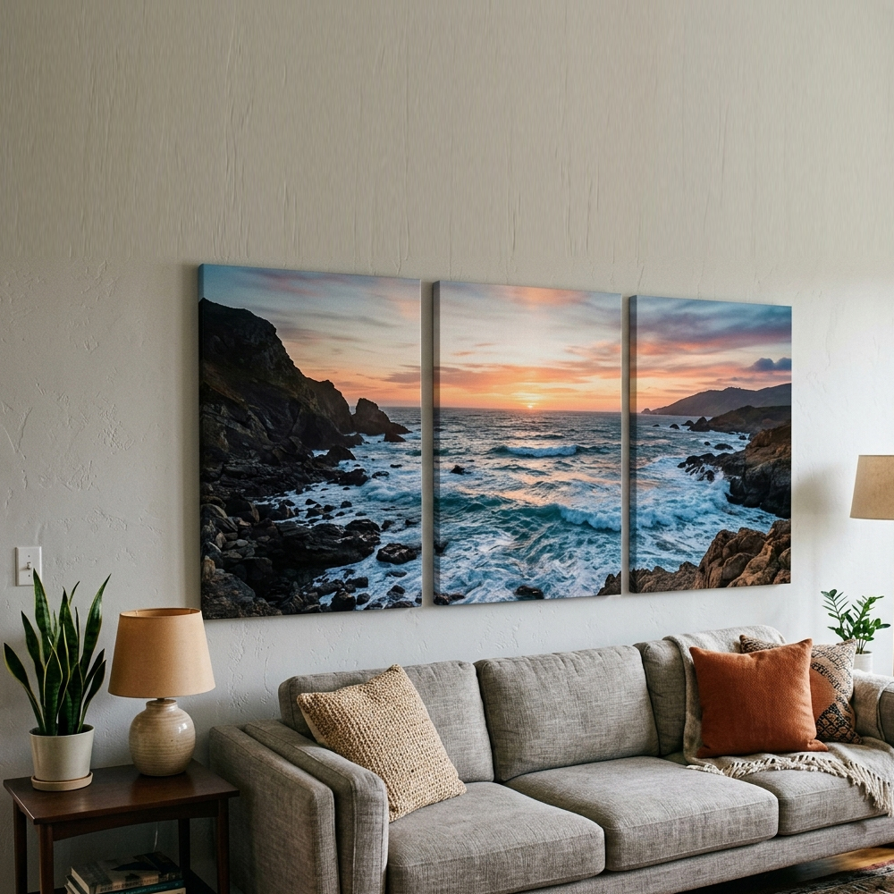 Three-Panel Canvas Print Frames